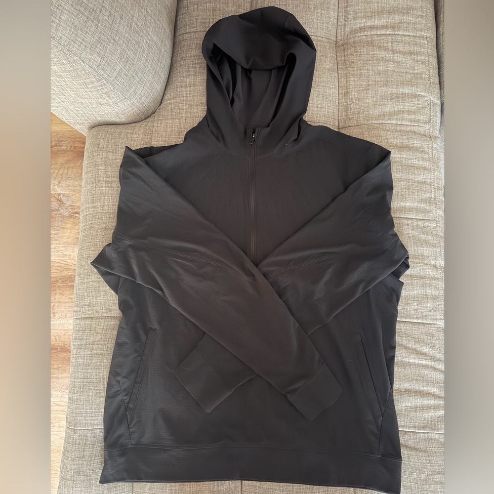 lululemon athletica City Sweat half zip Black Hoodie